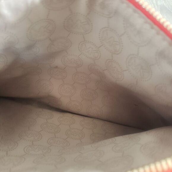 Michael Kors Sutton Mandarin Orange Small Leather Handbag Purse Bag - Picture 12 of 12